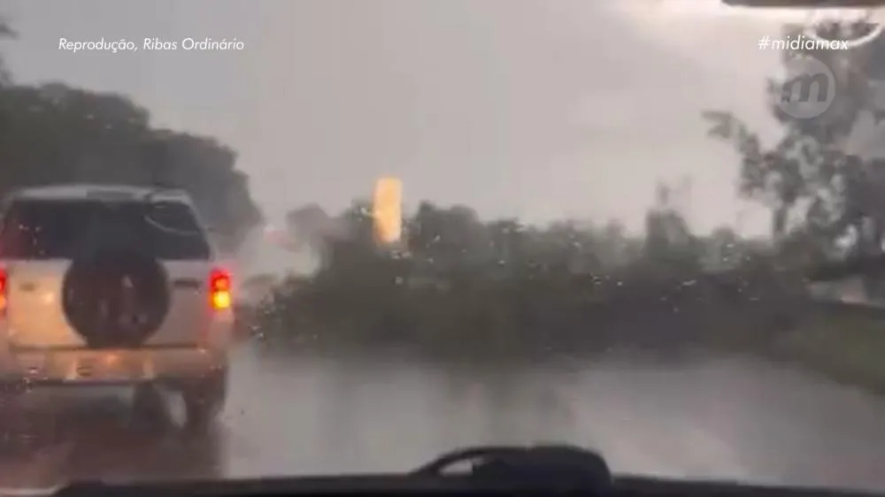 Temporal deixa estragos em Ribas do Rio Pardo e vento chega a 82,5 km/h
