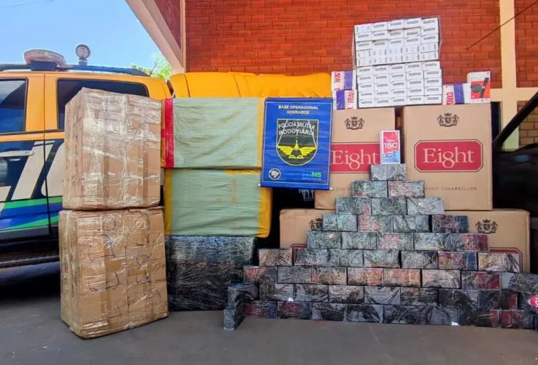Mercadorias contrabandeadas são apreendidas na rodovia MS-379