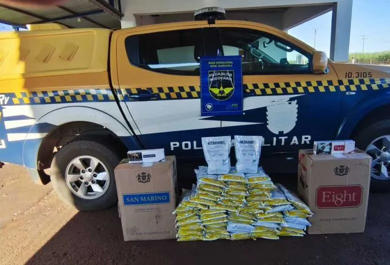 Cigarros e agrotóxicos contrabandeados são apreendidos durante fiscalização